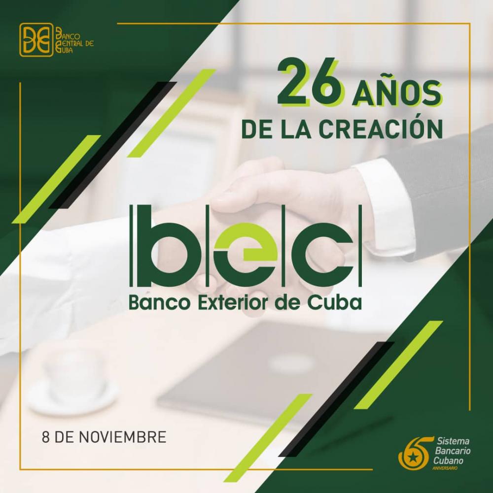Imagen relacionada con la noticia :Felicitación al BEC por su aniversario 26